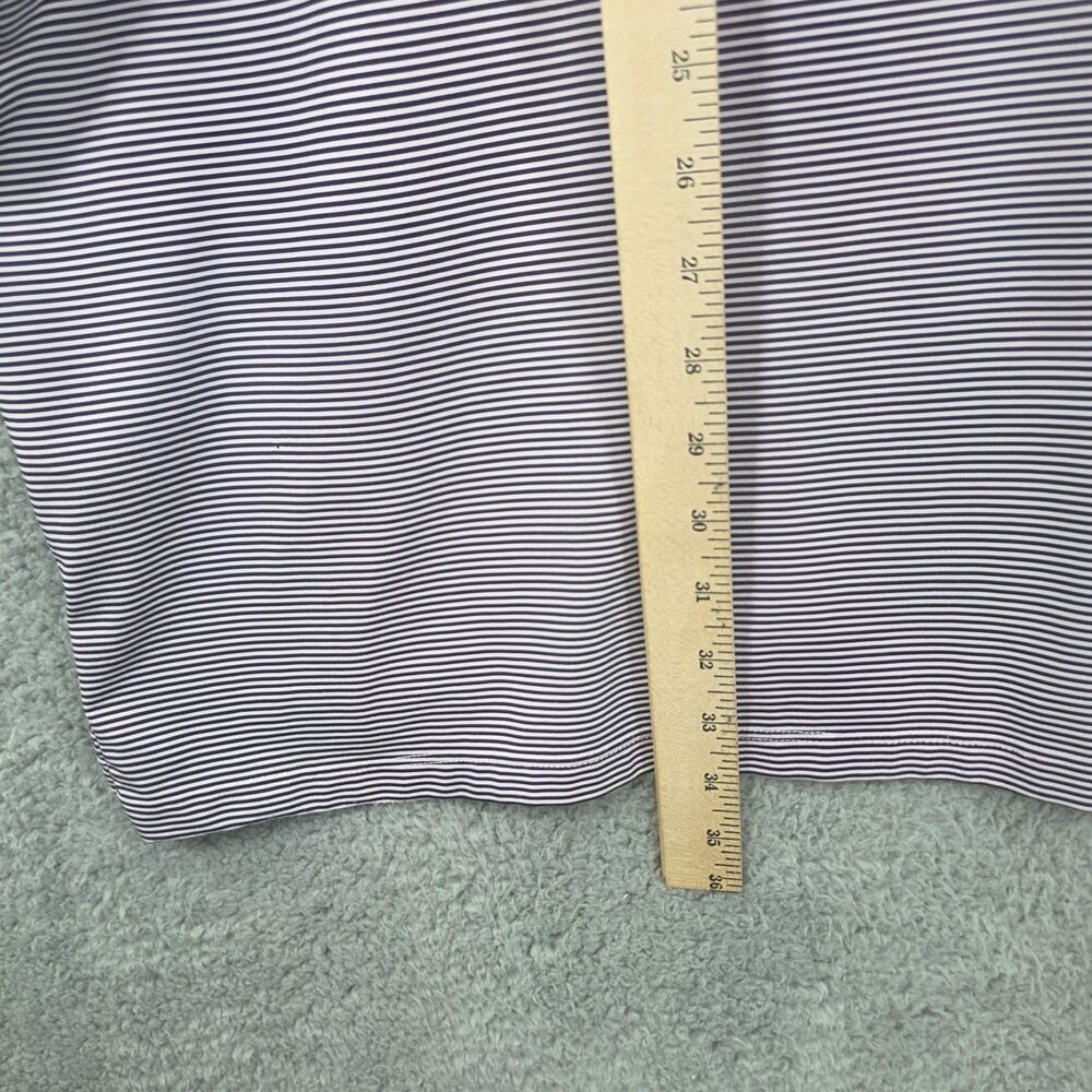 Greyson Men's Purple White Striped Ridgewood Country Club Logo Polo Shirt 2XL - Picture 8 of 10